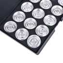 15 x 26mm Empty Eyeshadow Panel Aluminum Palette Pans Removable Makeup T Kw