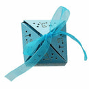 10pcs Elephant Hollow Carriage Favors Box Gifts Candy Boxes With Ribbon Bab