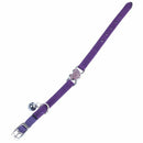 Heart charm and bell cat collar safety elastic adjustable with soft velvet  H8R9