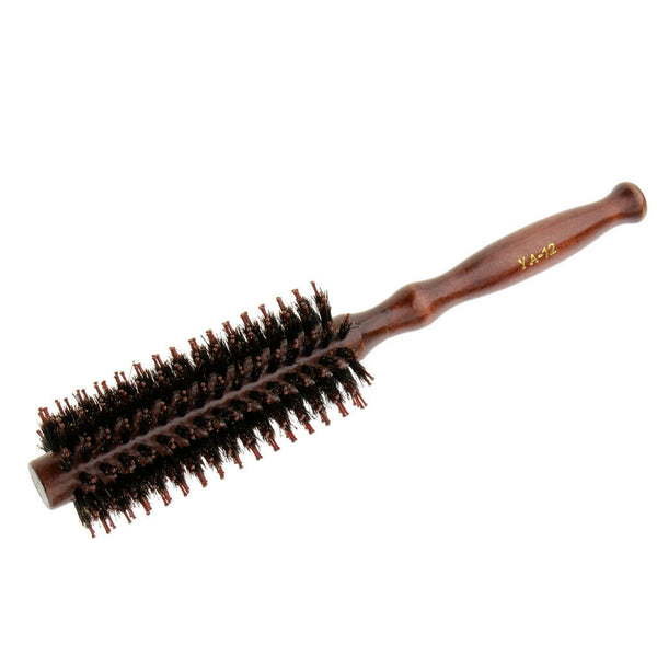 Round Wood Handle Hairbrush - Small & Travel Size