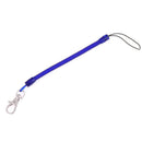 2X Retractable phone spring elastic rope security tool anti-lost keychain blu OZ