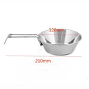 Portable Outdoor Folding Bowls Stainless Steel Plate Camping Cookware Food  K9G8