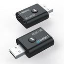 USB Bluetooth 5.0 Audio Transmitter Receiver Adapter 3.5mm for TV PC Car AUX HOT