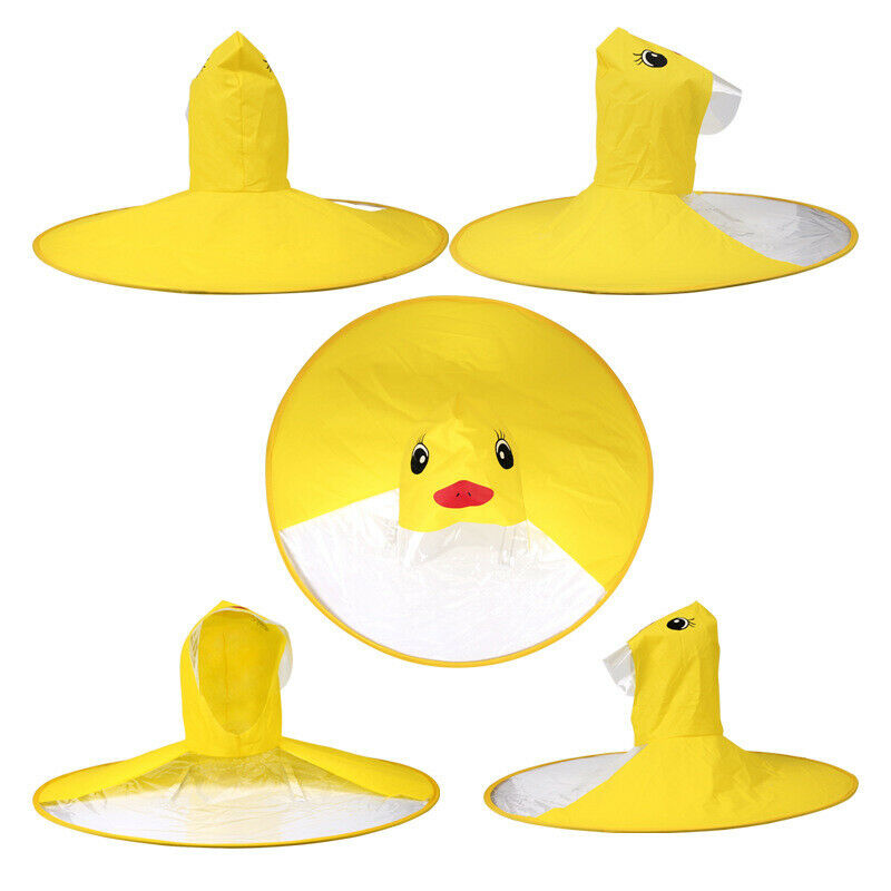 Ufo Children'S Raincoat Cute Yellow Duck Rain Cover Waterproof Children'S U J9P4