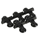 5x Black Plastic Divider Sheet Holder Suction Cups for Aquarium Fish Tank