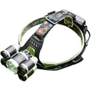 5Led T6 Strong Light Head Light Lamp Aluminum Alloy Zoom Induction Head-Mou