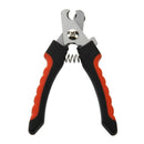 Stainless steel nail clipper file for pet dogs red black small size E5J6
