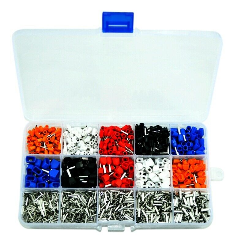 2340Pcs/Lot Mixed Ferrule Kit Electrical Crimp Crimper Cord Wire End Termin H7T1