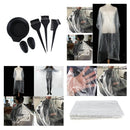 50x Disposable Hair Cutting Cape Gown Unisex Barber Capes Gowns with Gift