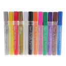 12 Colors Acrylic Paint Markers Pens, Permanent, Water-Based Marker Pens for DIY