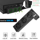 Black Quiet Strong Intelligent Cooling Fan with USB Port For Xbox One X Console