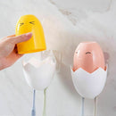 Cute Chicken Toothbrush Holder Rinse Cup Set Couple Brush Teeth Cup Wall To F4H2