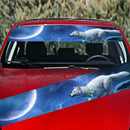 21x130cm Reflective Vinyl Car Stickers Front Rear Windshield Decals Auto Styling