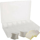 Plastic Floss Bobbins and Clear Needlecraft Organizer - 200 Cross-Stitch Th F1I2