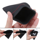 Portable PU leather earphone case storage bag headset headphone carrying pouch U