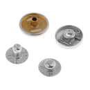60 Sets Snap Buttons Popper Press Fasteners for Bags Jacket - White + Black