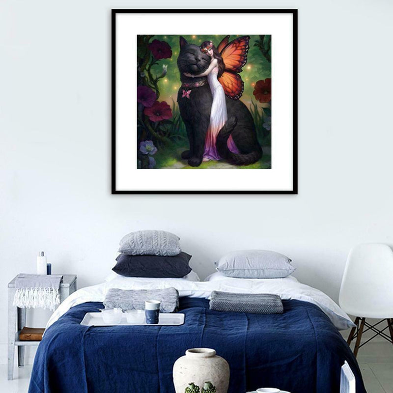 Beauty Cat 5D Diamond Painting Embroidery DIY Cross Stitch Home Decor Gifts