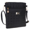 Leisure Hollow Out Women Wallet Shoulder Crossbody Bag (Black)
