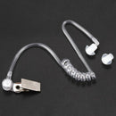 5X(2 Pin PTT MIC Headset Covert Acoustic Tube In-ear Earpiece For Kenwood  E9K7)