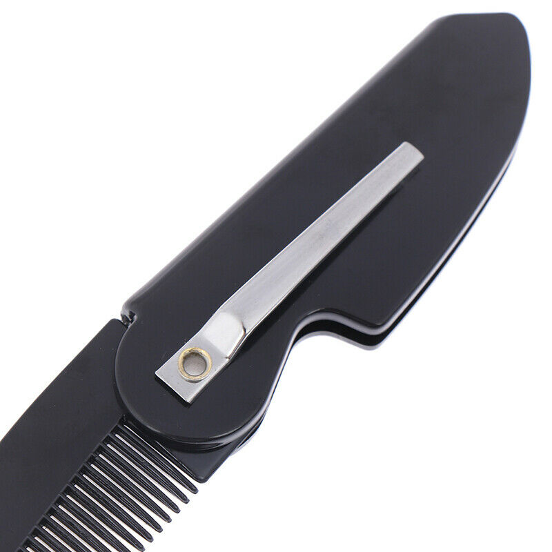 1Pc Portable Foldable Pocket Clip Hair Mustache Folding Beard Comb Styling To Gw