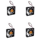 4pieces 12V 3Pin 70mm Mini 7cm Fan Silent Computer Cooler Cooling Fan PC