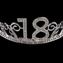 18 Years Old Birthday Crown Crystal Hairband Girl Tiara Princess Head Accessory-