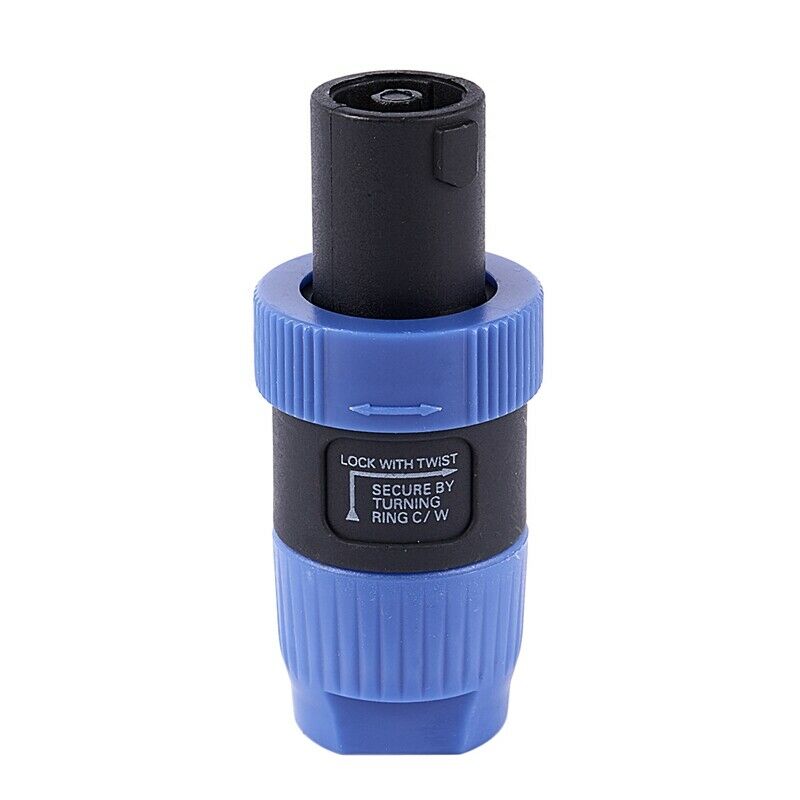 Twist Locking Speak-on Speaker Cable Amplifier Male Connector Plug F9H1