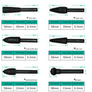 10x 48-58MM Grinding Head Shank Wood Drill Bit Mini Burr Rotary Rasp Fil KOL