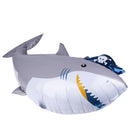 Marine Life Pirate Shark Shape Aluminum Film Balloon Kids Party Decor. ly