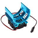 For 1/10 RC Car Aluminum Heat sink For 540 550 3650 Motor With 5V Cooling Fan