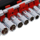 12Pcs 1/4-Inch Socket Wrench Set CR-V Drive Ratchet Wrench Spanner Repair OZ