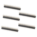 5x Break-away 2x20-pin 2.54mm Strip Double Male Connector Dor Raspberry Pi Ze3C