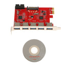 PCI-E to USB 3.0 5-Port PCI Express Expansion Card with 20 pin for Desktop
