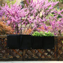 4 Pockets Vertical Garden Wall Planter Hanging Planting Flowers Bag For Herb Bj