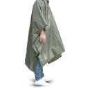 Raincoat Hooded Rain Coat Jacket Outdoors Poncho Ground Sheet Eyelet Shelter