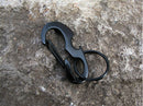 Steel Buckle Hang Carabiner Buckle Keychain Hook Outdoor Accessory Black