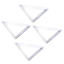 4pcs 90 Degree Triangle Rulers Stainless Steel Woodworking Measuring Tools