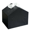 Tissue Box Cover House Shaped Square Tissue Box Holder for Room Office Black