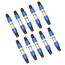 10 Pairs XLR Male and Female Microphone Speaker Cable Adapter for Guitar Mixer