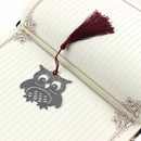 HOT Lovely Exquisite Eagle Owl Creative Metal Bookmark With Ribbon Box Gift