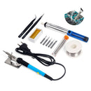 13Pcs 220V 60W Electric Soldering Iron Adjustable Temperature Welding Kit Tool