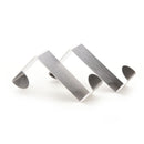 2x Stainless Steel Metal Over The Door Hook Hanger Rack Space Saver Coat  Z