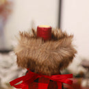 Christmas Decor Wine Bottle Cover Linen Champagne Bottle Bags (Snowman) A