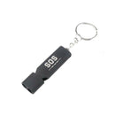 Outdoors Portable Keychain Whistle Double Pipe Emergency Survival Whistle A