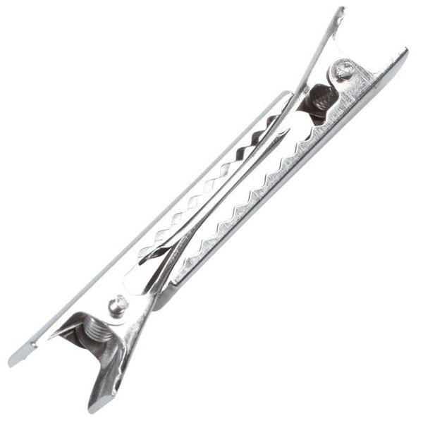 50 ALLIGATOR HAIR TEETH CLIPS 45MM HAIR SECTIONING CLIPS HAIRDRESSING GRIP Y7E4