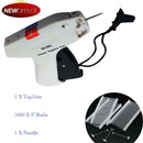 Regular Garment Clothes Price Label Tag Tagging Gun 1000 3'' Barbs +1 Needle HOT