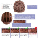 Womens Gradient Wigs Loose Long Curly Straight Wavy Synthetic Full Hair Wig T2E4