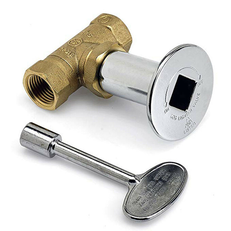 Gas Brazier With Lock 1/2" Control Valve High Pressure Valve With Key Sleeve