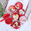 Xmas Christmas Candy Tin Box Candy Jar Iron Boxes Storage Coin Headphones Ca- 3C