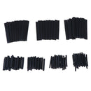 127pcs 7 Sizes 2:1 Electronic Heat Shrink Tubing Tube Sleeve Wrap Wire Black Cy